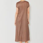 Marina West Swim Pleated Cap Sleeve A-Line Dress
