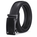 Microfiber Leather Mens Ratchet Belt Belts For Men Adjustable Automatic Buckle
