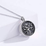 925 Sterling Silver Cremation for Ashes Tree of Life Urn Memorial Keepsake Family Necklace
