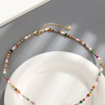 Multicolored Bead Necklace
