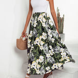 Printed Round Neck Sleeveless Dress
