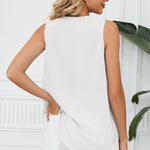 V-Neck Wide Strap Tank
