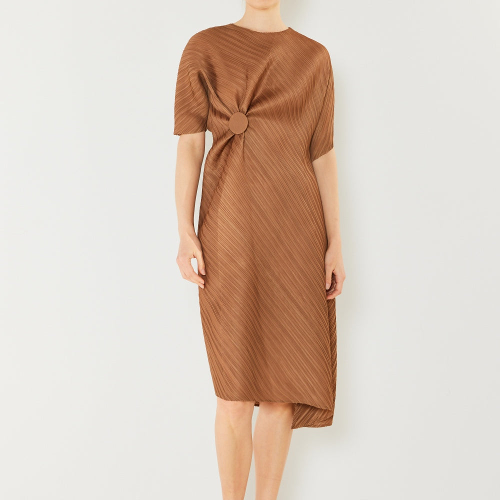 Marina West Swim Pleated Dolman Sleeve Dress
