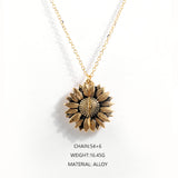 Double-sided Alloy Flower Short Clavicle
