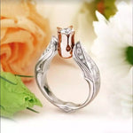 Flower Separation Simulation Diamond Ring
