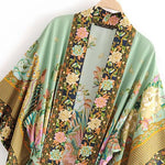 Positioning printed cardigan robe
