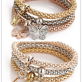 Alloy Tricolor Set Stretch Popcorn Corn Chain
