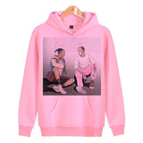 Loose Hooded Lovers Sweatshirt
