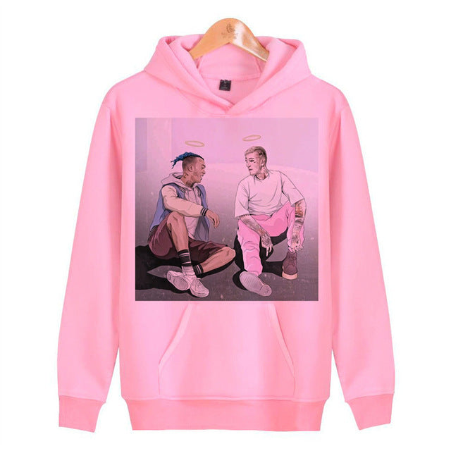 Loose Hooded Lovers Sweatshirt
