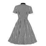 Striped button vintage dress
