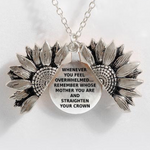 Sunflower Double-layer Lettering Necklace
