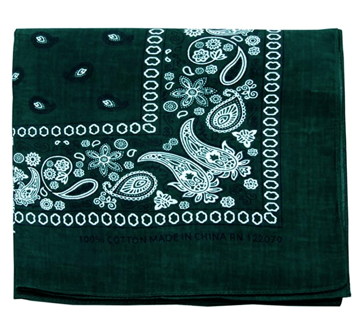 Cashew Flower Paisley Hip Hop Square Scarf
