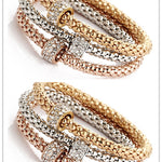 Alloy Tricolor Set Stretch Popcorn Corn Chain
