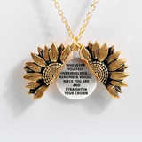 Sunflower Double-layer Lettering Necklace
