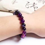 Bracelet En Pierre Naturelle Violet Pour Femme
