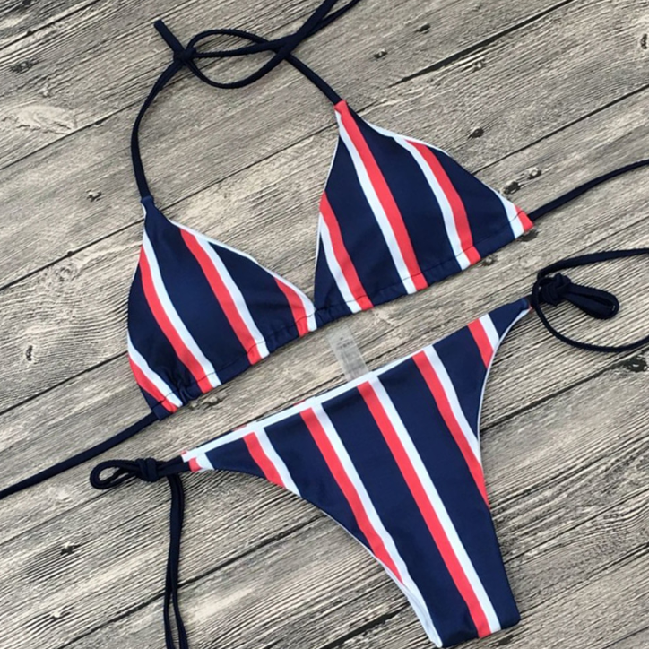 European and American sequins sexy bikini split swimsuit ladies
