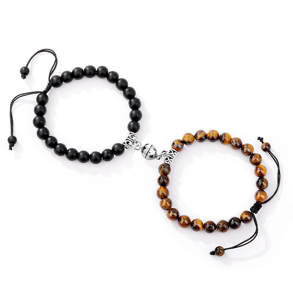 A Pair Of Magnetic Couple Bracelets Induce Vibration
