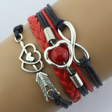 Fashion Retro Cupid's Arrow Love Pearl Multilayer Bracelet
