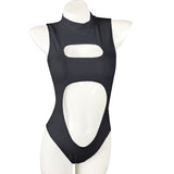 Zipper ladies one-piece swimsuit
