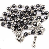 Non-Magnetic Black Gallstone Cross
