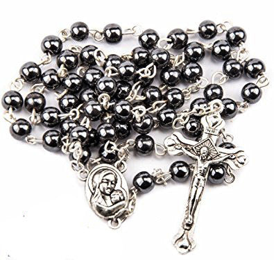 Non-Magnetic Black Gallstone Cross
