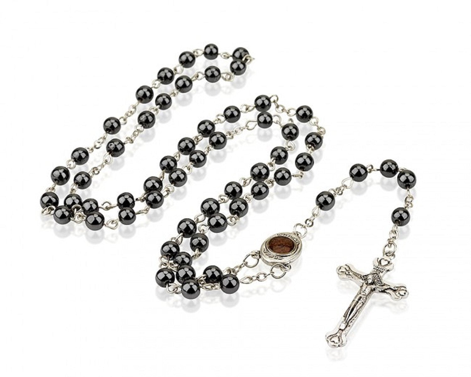 Non-Magnetic Black Gallstone Cross
