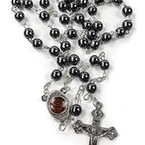 Non-Magnetic Black Gallstone Cross
