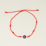 New 7-knot Evil Eye Bracelet 6 Pack Blue Eye Paper Card Bracelet Braided Adjustable Bracelet
