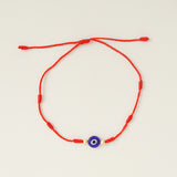 New 7-knot Evil Eye Bracelet 6 Pack Blue Eye Paper Card Bracelet Braided Adjustable Bracelet
