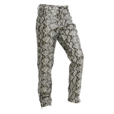 Casual Pants Snakeskin Pattern Men Pu Leather Pants
