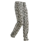 Casual Pants Snakeskin Pattern Men Pu Leather Pants
