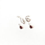 Long Style Design Earrings Female Ruby Earrings
