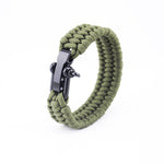 Seven-core umbrella rope braided U-shaped steel buckle with adjustable survival bracelet Outdoor mountaineering camping emergency rescue bracelet
