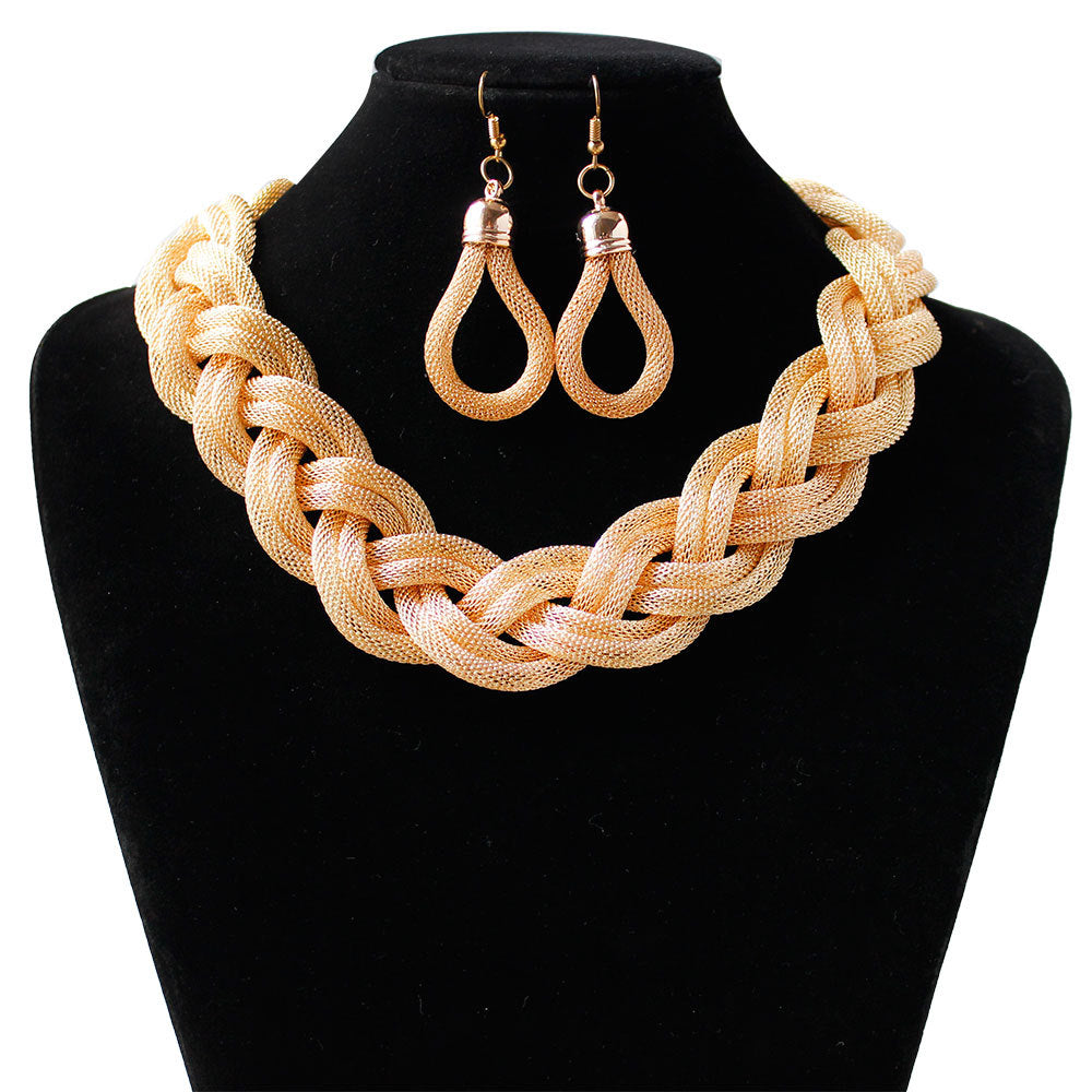 Hand-woven rope necklace chain
