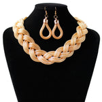 Hand-woven rope necklace chain
