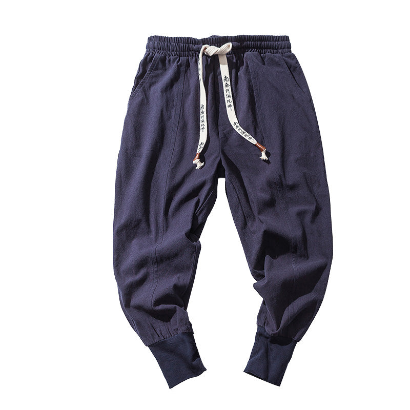 Cotton And Linen Feet Jarem Pants Tide Hip Hop Pants For Man
