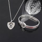 Titanium Steel Couple Love Lock, Bracelet, Key Set, Necklace
