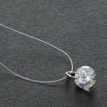 Transparent Fishline Necklace Simple Clavicle Chain
