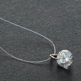 Transparent Fishline Necklace Simple Clavicle Chain
