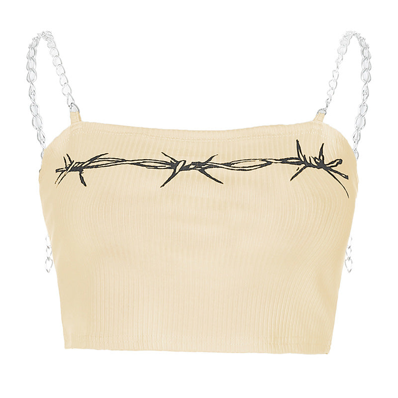 Printed chain camisole
