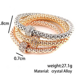 Alloy Tricolor Set Stretch Popcorn Corn Chain
