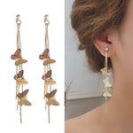 Butterfly tassel earrings
