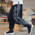 Chinese style nine-point pants
