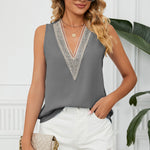 V-Neck Wide Strap Tank
