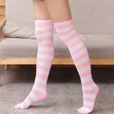 Wild striped long tube bottoming socks
