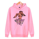 Loose Hooded Lovers Sweatshirt
