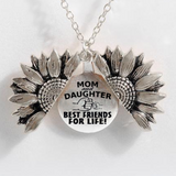 Sunflower Double-layer Lettering Necklace
