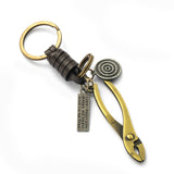 Women's Fashion Vintage Handwoven Leather Keychain
