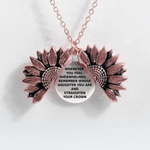 Sunflower Double-layer Lettering Necklace
