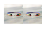 Pride bracelet Rainbow rope braided bracelet
